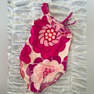 Baby Gap floral print swimsuit , size 3T